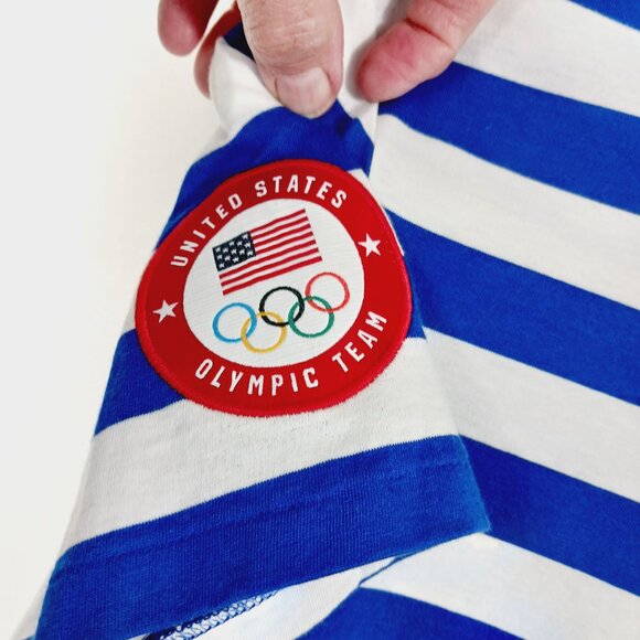 NWT Polo Ralph Lauren Team USA Summer Olympics Village Wear  Striped Tee Medium - Picture 7 of 16